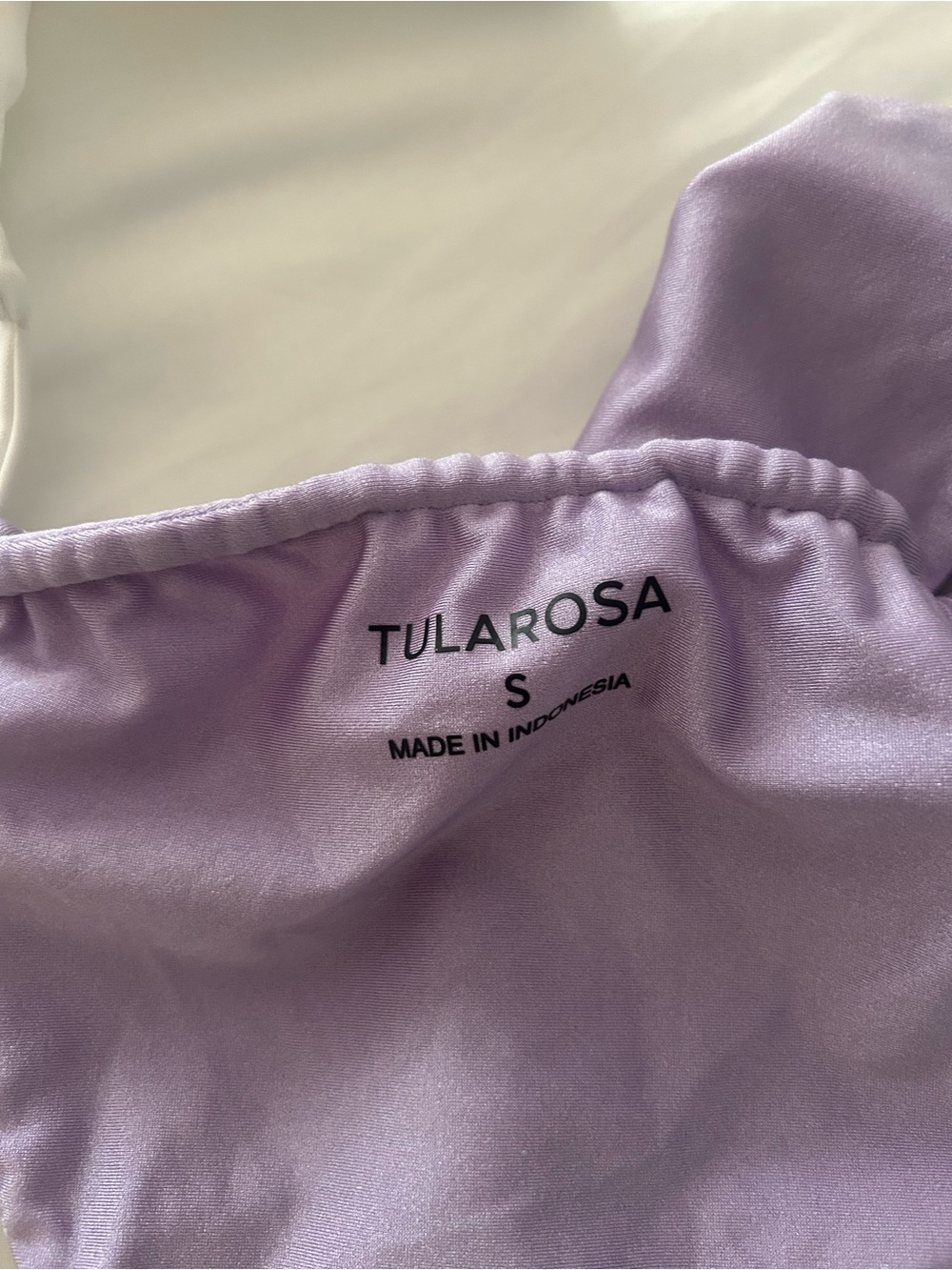 Lilac Ruched Micro Bikini Bottom - Picture 2 of 2